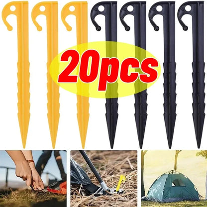 20/10pcs Camping Tent Holding Ground Peg