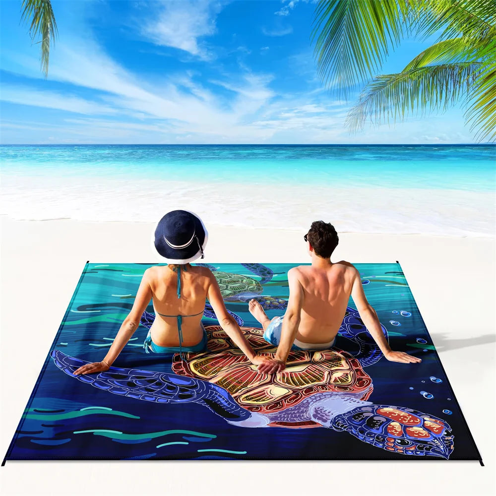 1pc Outdoor Waterproof Beach Blanket