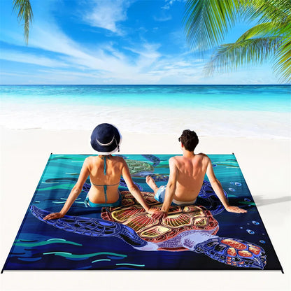 1pc Outdoor Waterproof Beach Blanket