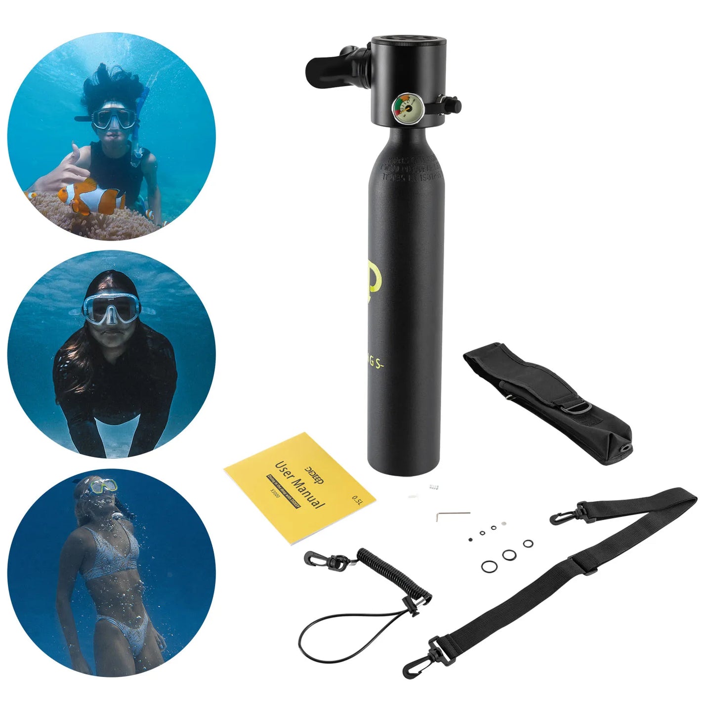 0.5L Mini Diving Oxygen Cylinder