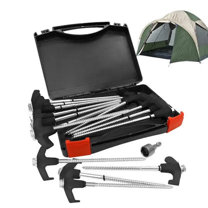 15pcs Screw In Tent Stakes