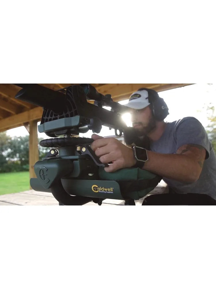 Lead Sled Rifle Shooting Rest with Adjustable Ambidextrous Frame for Recoil Reduction, Sight in, and Stability