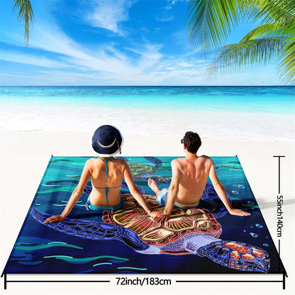 1pc Outdoor Waterproof Beach Blanket