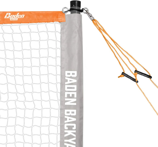 Portable Badminton Set with Regulation Net, 4 Racquets, Shuttlecocks & Bag for Backyard Fun