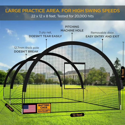 Portable Pop Up Baseball Batting Cage