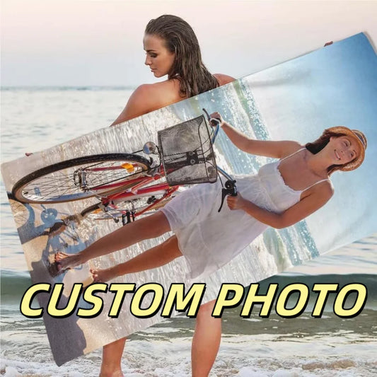 Custom Photo Beach Towel