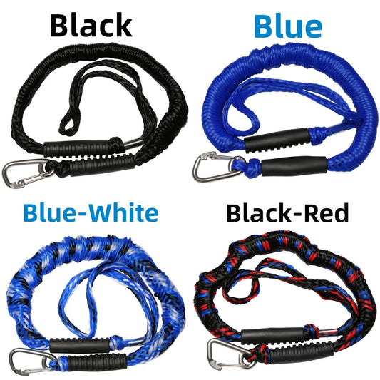 Dock Lines Elastic Marine  Ties for Kayak Watercraft Jet Ski Pontoon Canoe Power Boat