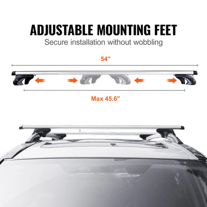 Adjustable Aluminum Roof Rail Crossbar