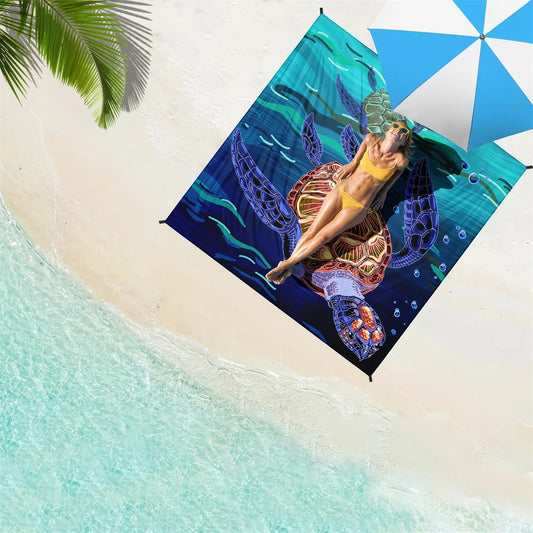 1pc Outdoor Waterproof Beach Blanket