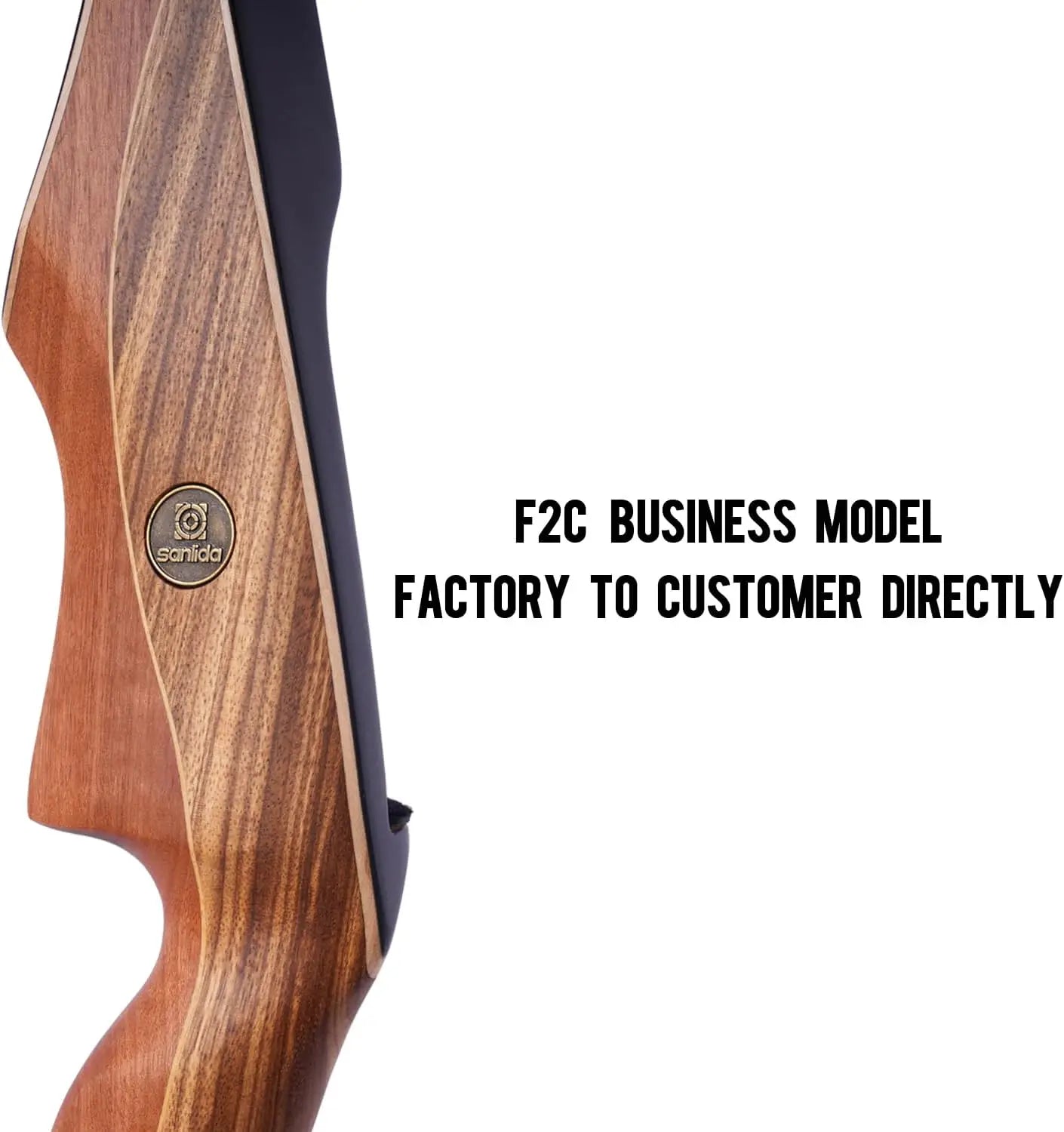 60" Traditional Wooden Hunting Longbow