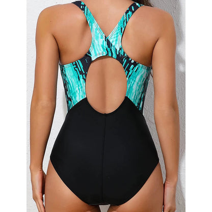 Printed Women's  One Piece Swimsuit