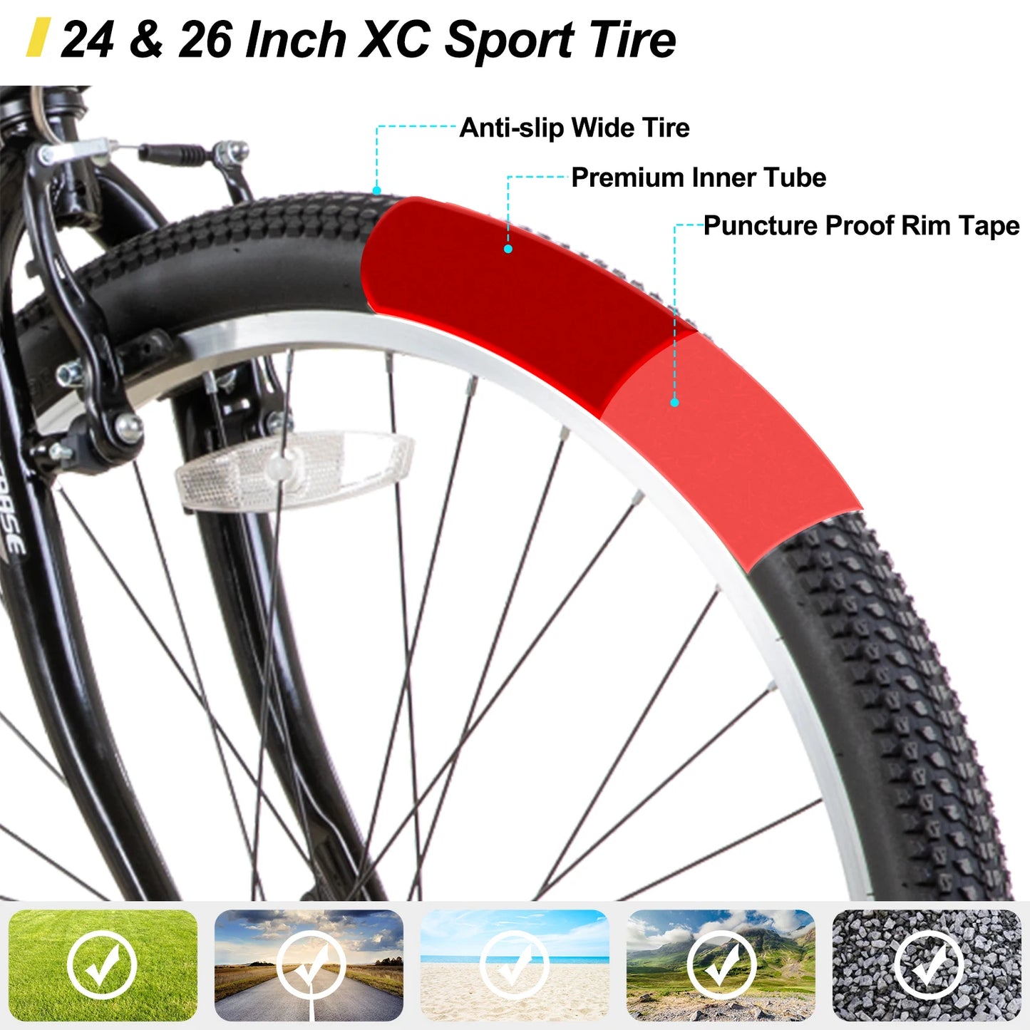 24/ 26 inch Mountain Bike for Men/ Women