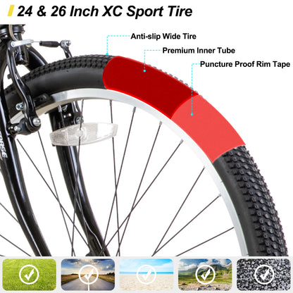 24/ 26 inch Mountain Bike for Men/ Women