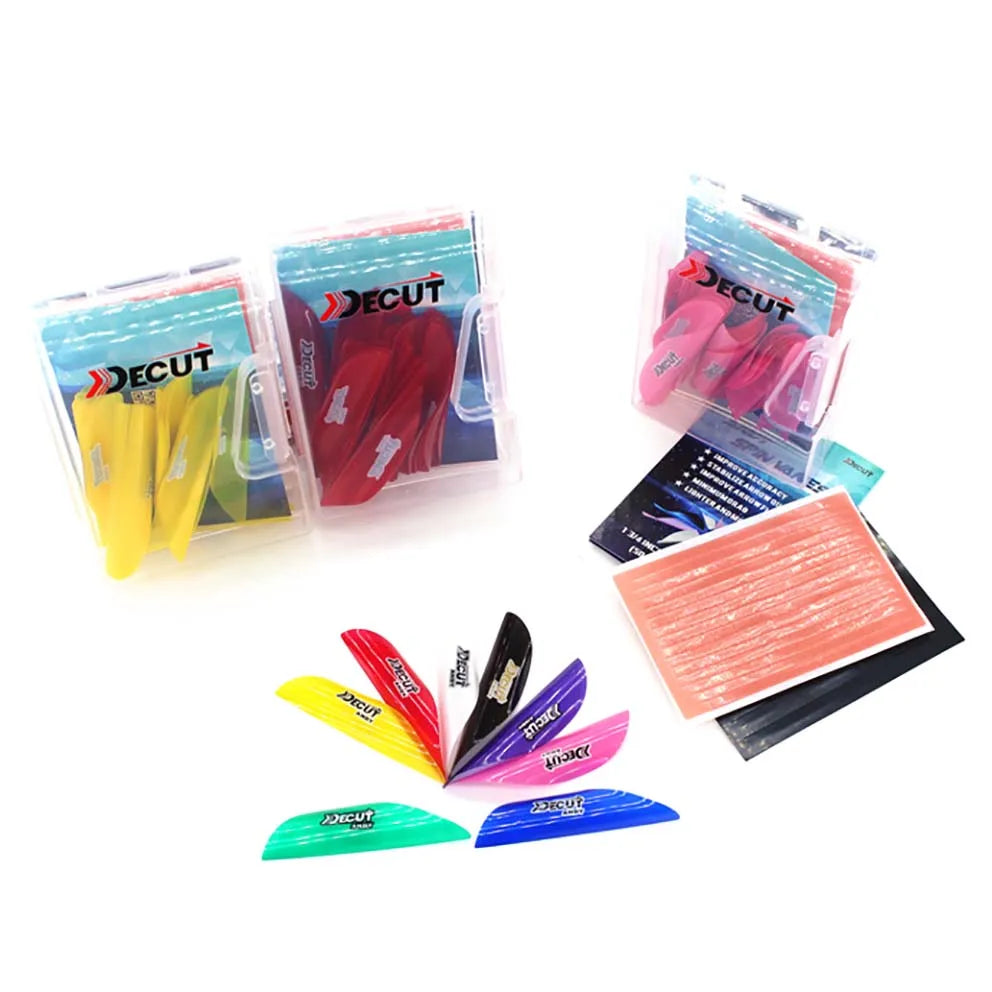 50pcs Archery 1.56inch 1.75inch 2inch Right Wing Vanes