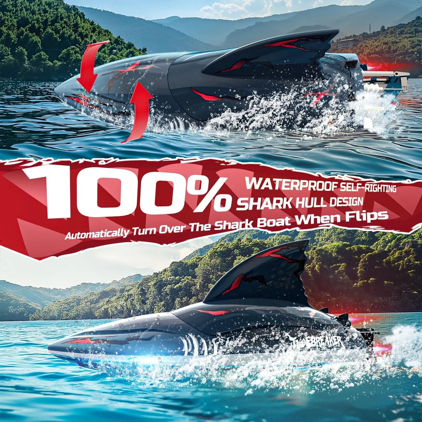 Kid's R/C Shark Boat