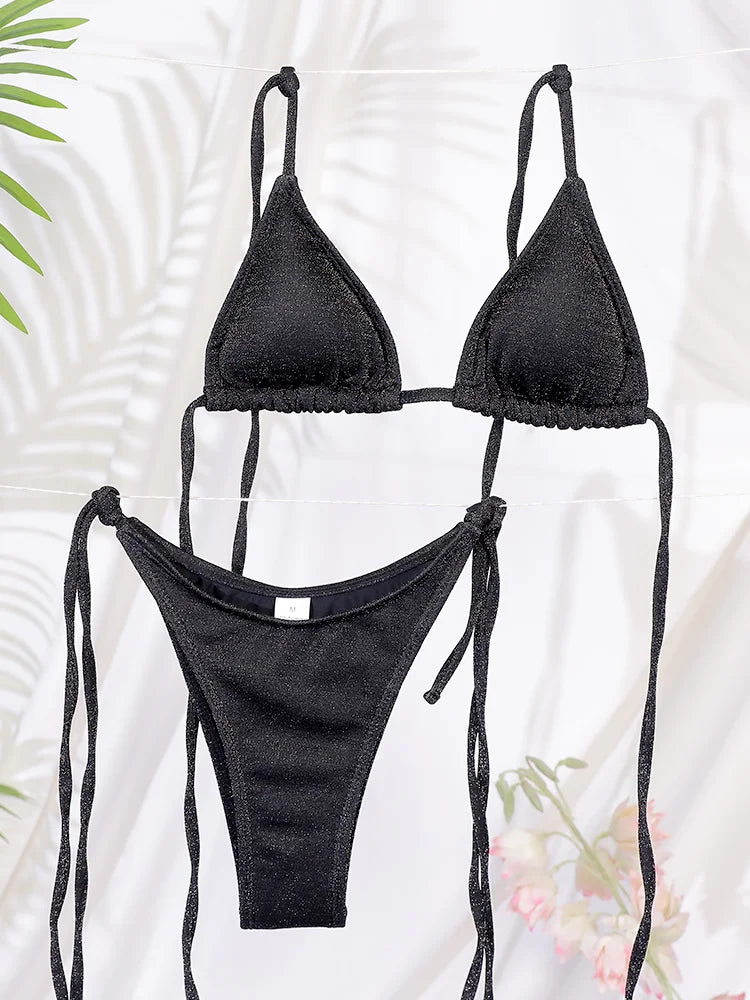 Bikini Set Shiny Swimwear