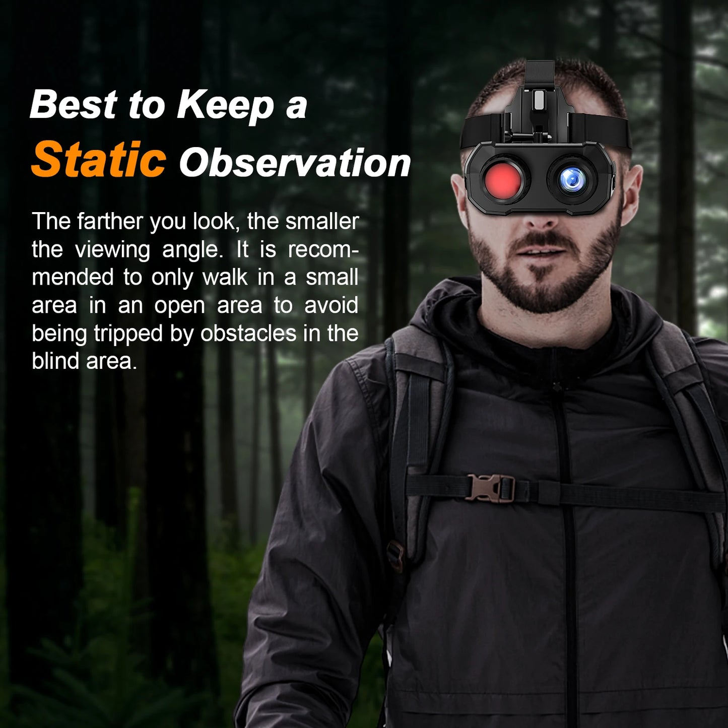 Long Range Helmet Mounted  Digital Infrared Night Vision Binoculars