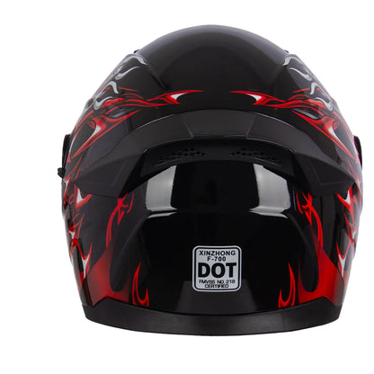 Full - Face Motorcycle Helmet DOT Certified