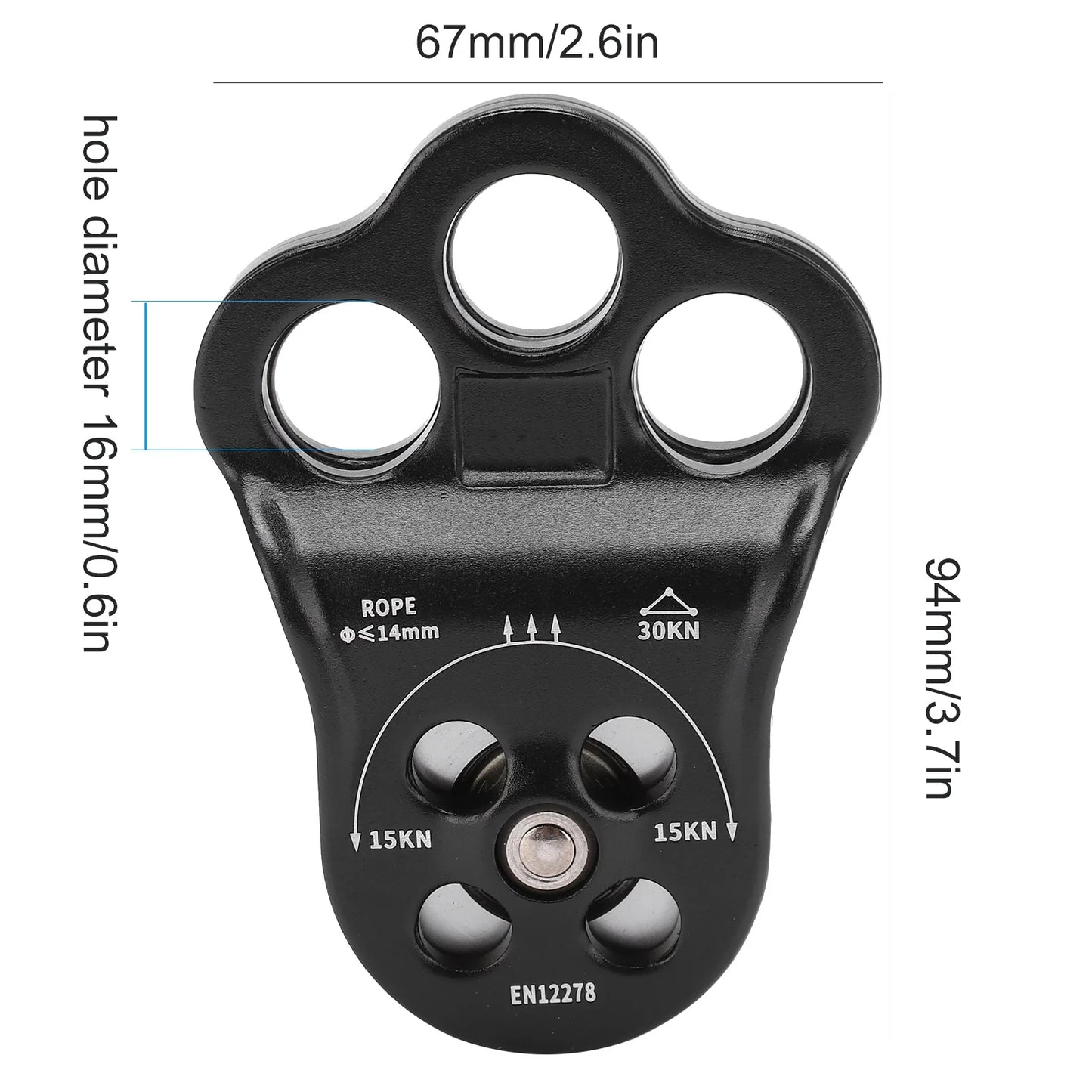 30KN Hitch Climber Pulley