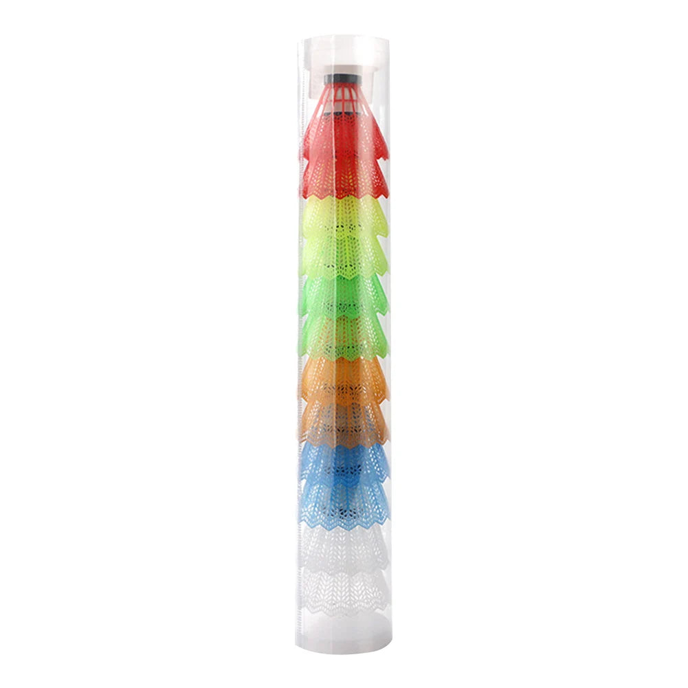 12PCS Plastic Badminton White Shuttlecocks