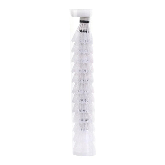 12PCS Plastic Badminton White Shuttlecocks