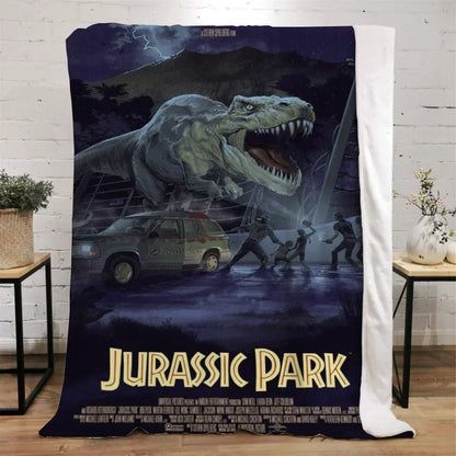 Jurassic Park Thick Blanket