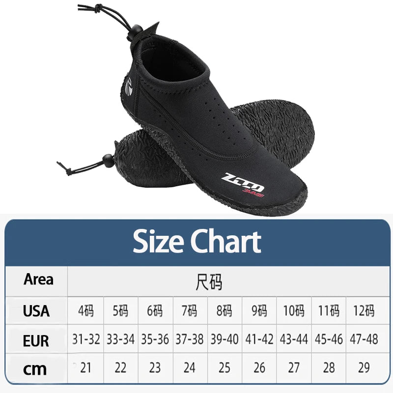3MM Neoprene Short Diving Boots