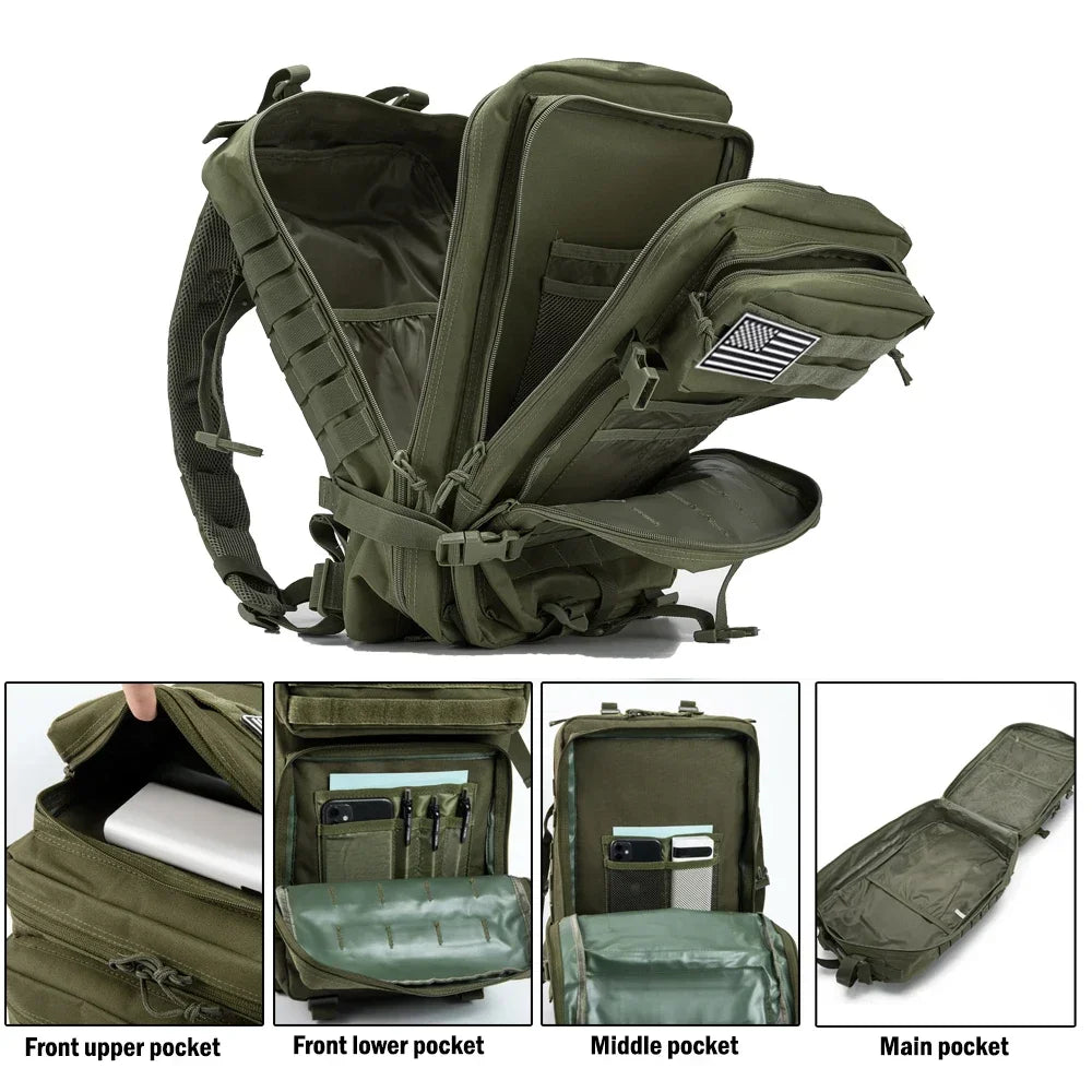 Large Capacity Tactical Backpack