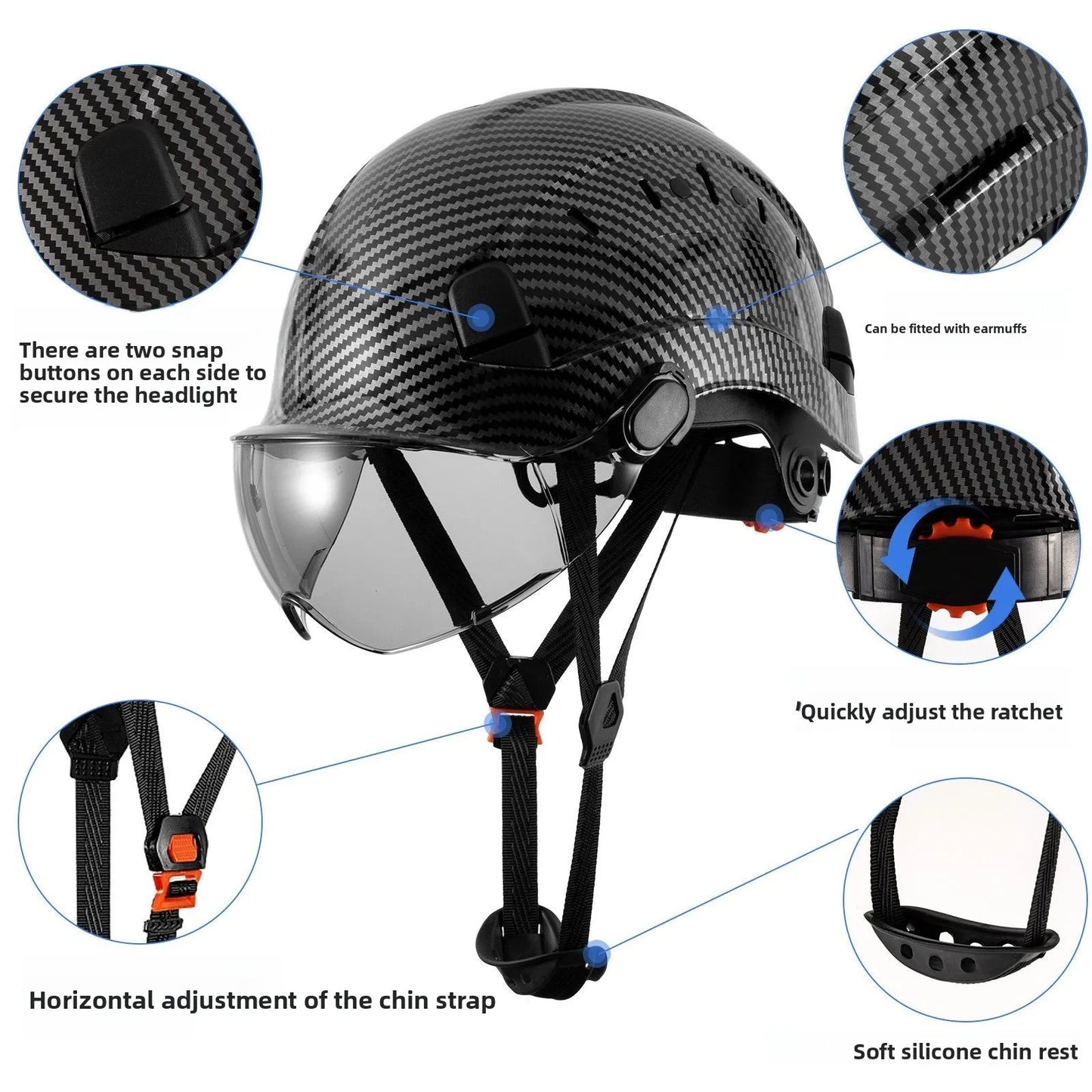 Carbon Fiber  Climbing Hemet