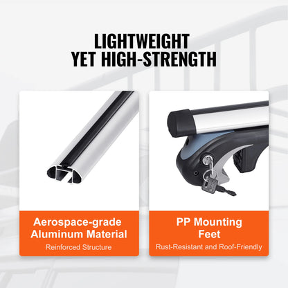 Adjustable Aluminum Roof Rail Crossbar