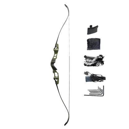 62"  30-60lbs ILF Recurve Bow Competitive Bow 19" Takedown Handle for Arrow Hunting Shooting Bow Archery