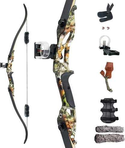 56" Recurve Bow 30 35 40 45 50lb Draw Weight Aluminum Alloy Bow Riser Right Hand