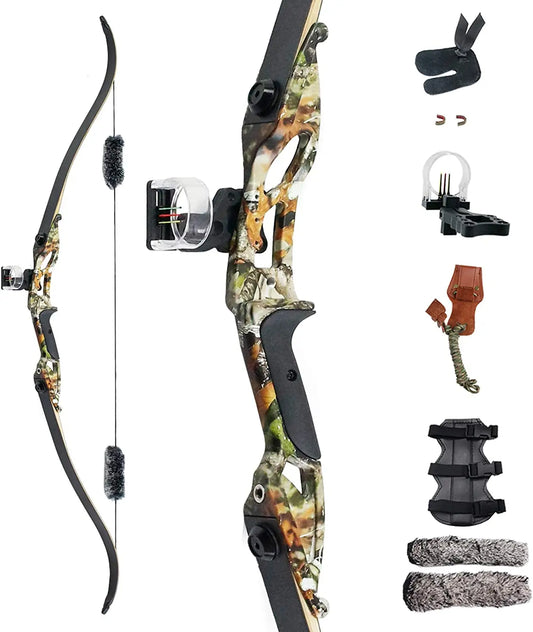 56" Recurve Bow 30 35 40 45 50lb Draw Weight Aluminum Alloy Bow Riser Right Hand