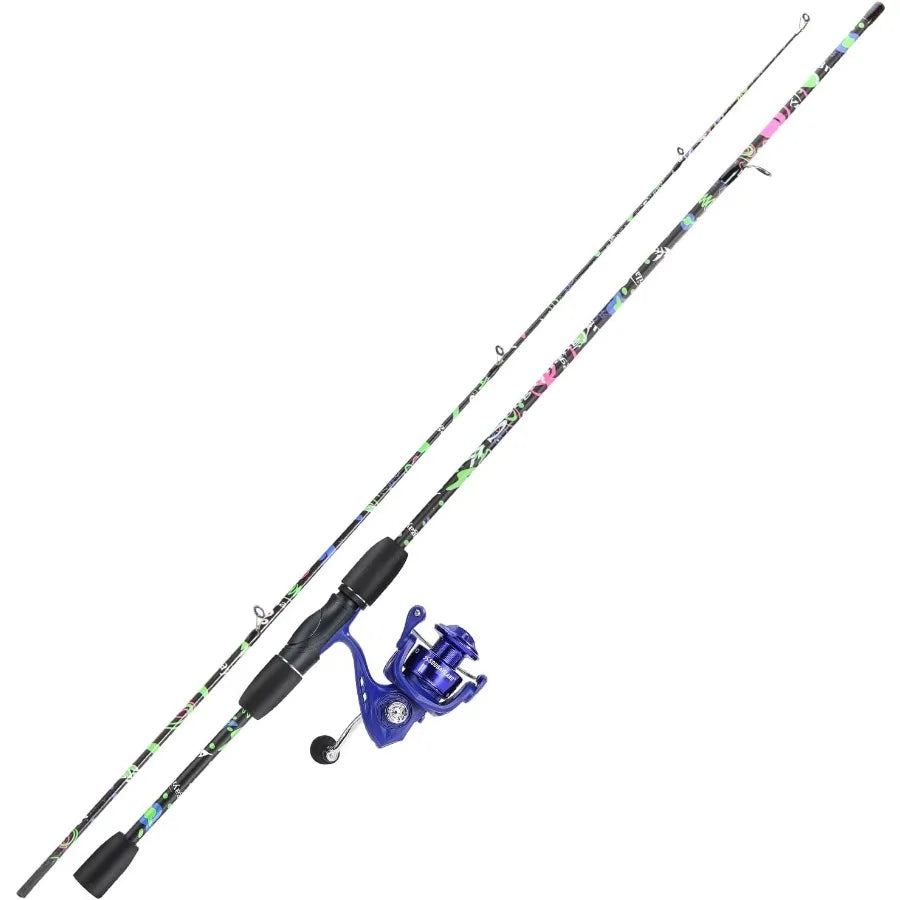 2Piece 6Foot Graphite and Fiberglass Fishing Rod Combo