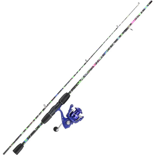 2Piece 6Foot Graphite and Fiberglass Fishing Rod Combo