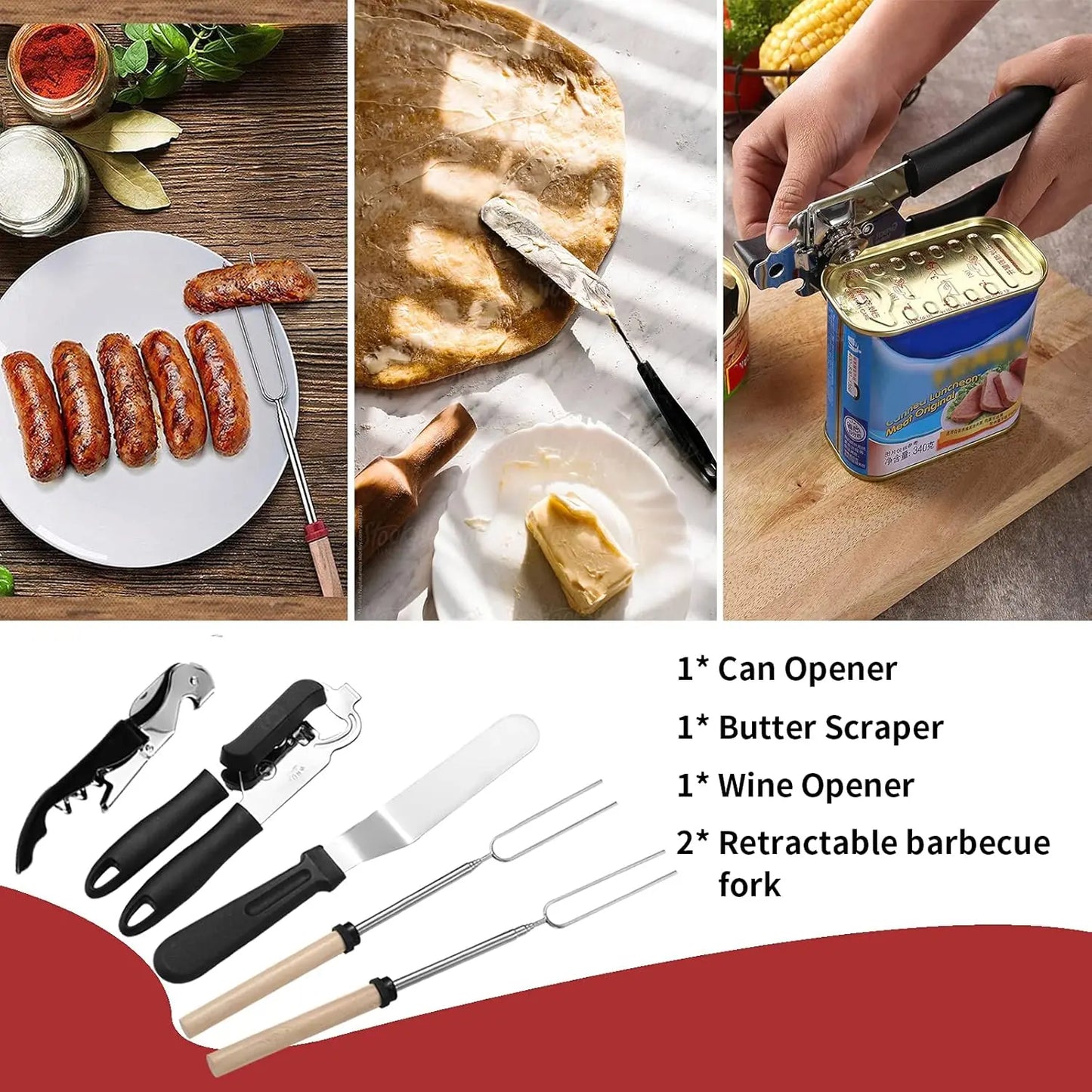 27 Piece Camping Utensil Set