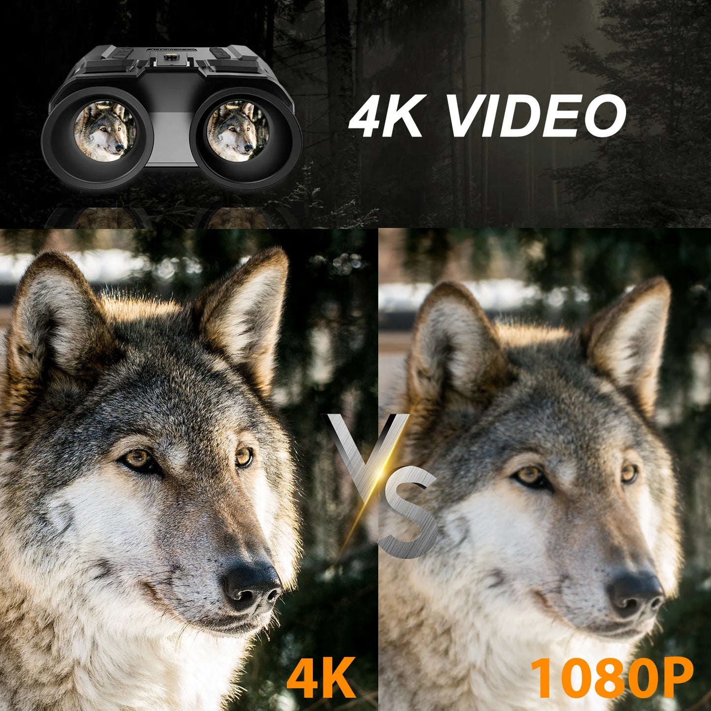 Long Range Helmet Mounted  Digital Infrared Night Vision Binoculars