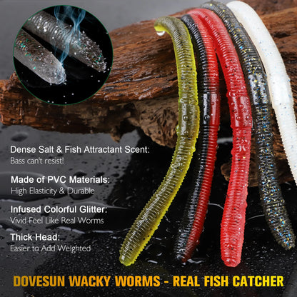 50PCS Wacky Worm