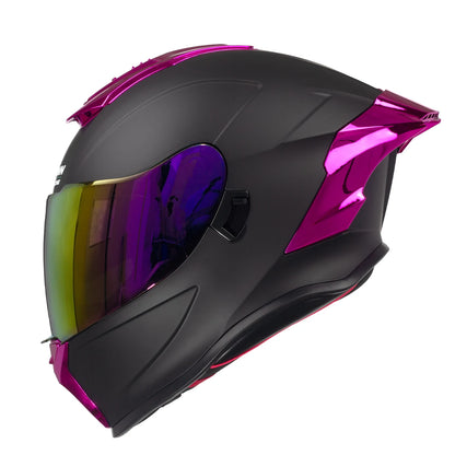 DOT Certified Motorcycle Helmet with Internal Sun Visor