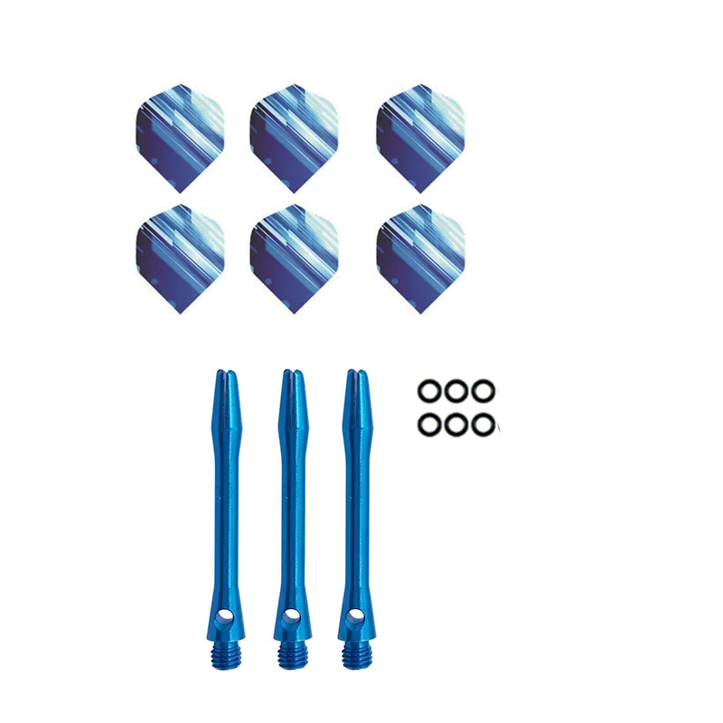 3pcs  Aluminum Dart Shaft 6pcs PET Darts Flights with Sealing Ring