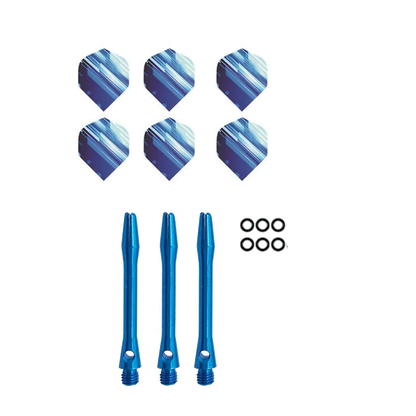 3pcs  Aluminum Dart Shaft 6pcs PET Darts Flights with Sealing Ring