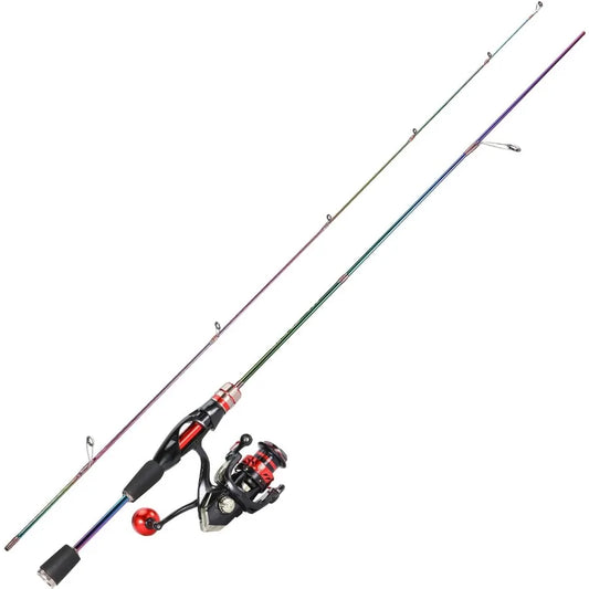 Ultralight Graphite Spinning Fishing Rod and Reel Combo