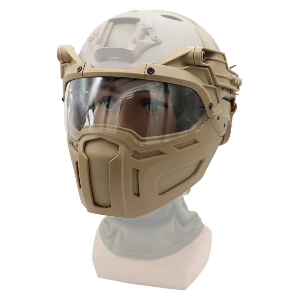 Tactical Helmet Half Face Mask