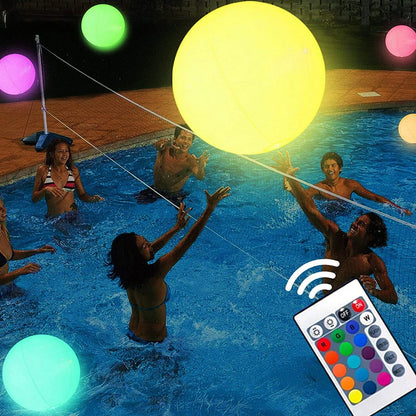 Outdoor LED Garden Ball , Inflatable Pool Ball