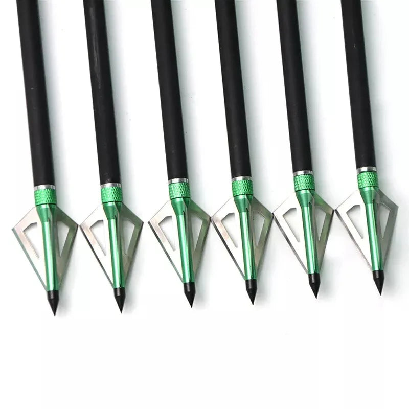 6/12pcs 100grain Hunting Broadheads