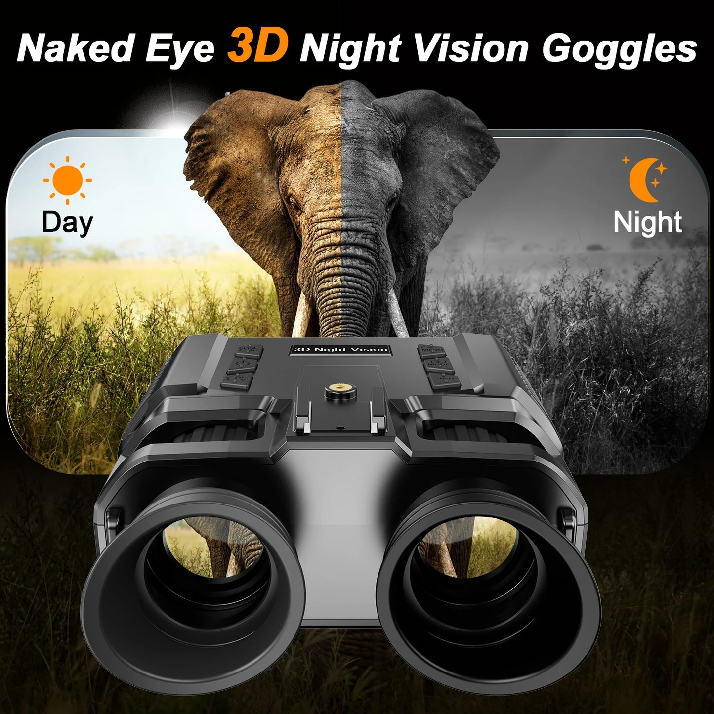 Long Range Helmet Mounted  Digital Infrared Night Vision Binoculars