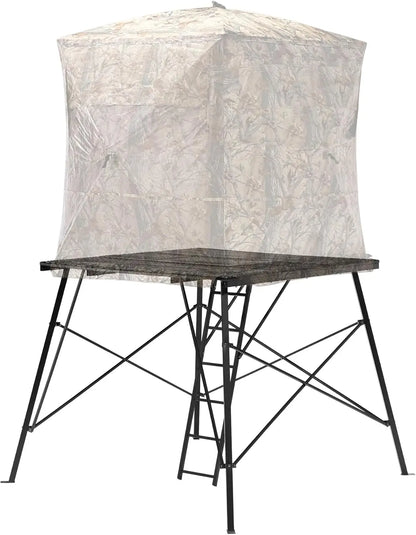65" L x 65" W x 5' H Ground Blind Platform