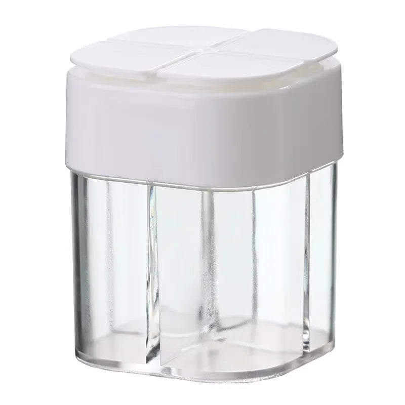 1pc Outdoor Bbq 4-In-1 Transparent Seasoning Box