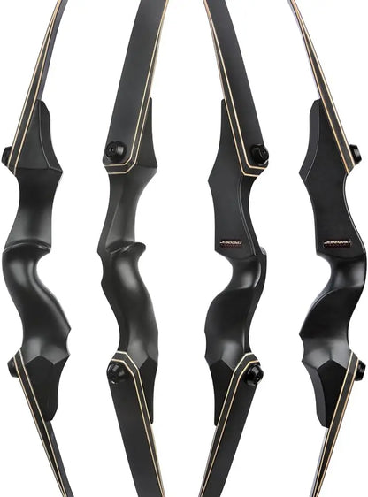 58/60 Inch Archery Takedown Recurve Bow for Adults/Youth 25-65Lbs American Hunting Bow Magnesium Alloy Metal Riser Right Handed