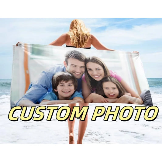 Custom Photo Beach Towel